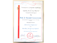 Certyfikat 11 Ryszarda Koczorowskiego